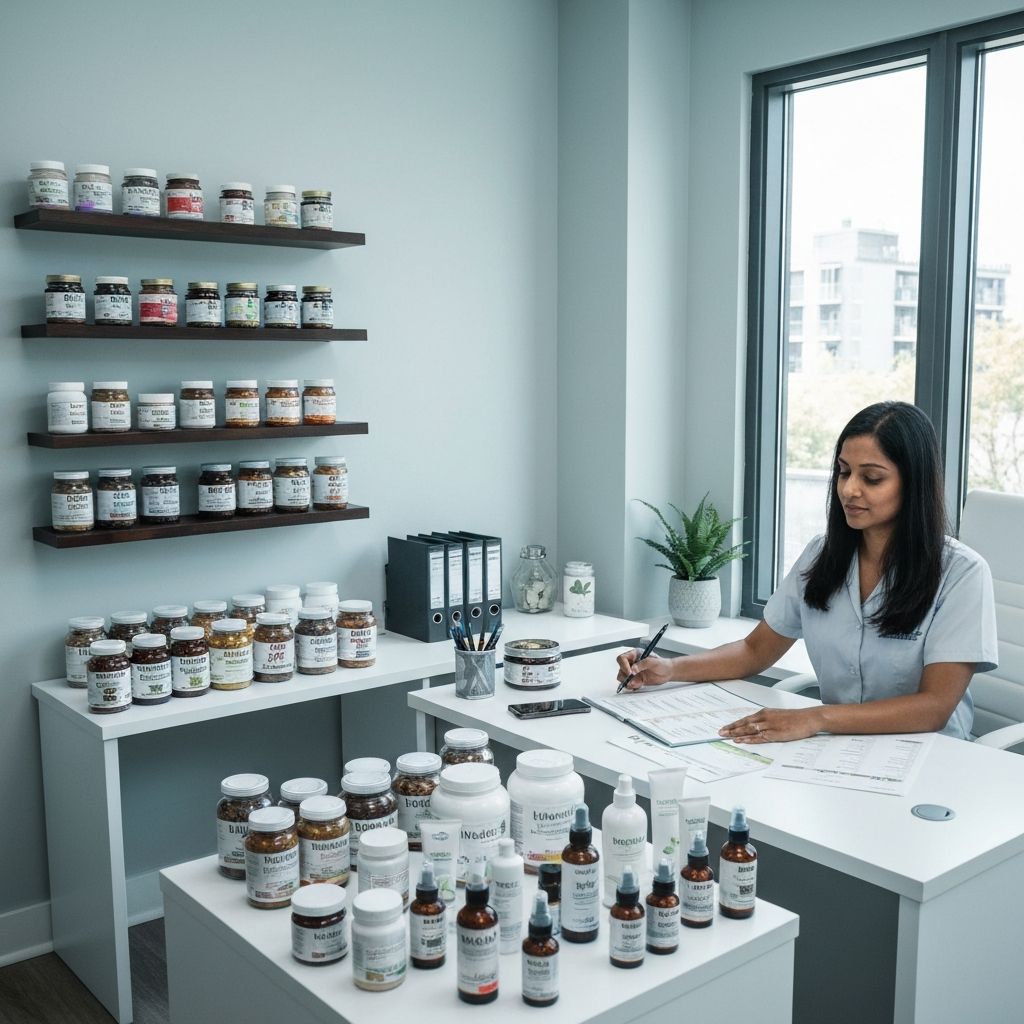 Nutrition consultation workspace